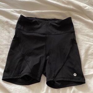 Black Lululemon biker shorts